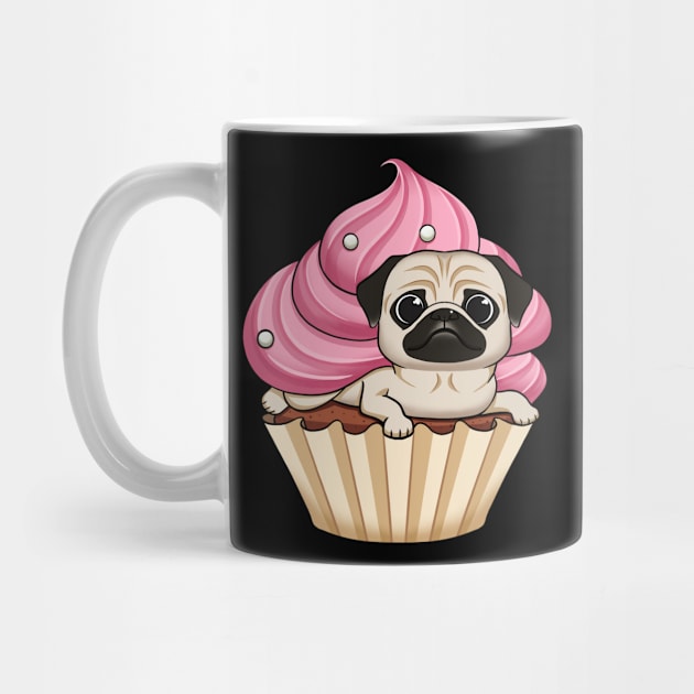 Pug-cakes: The Perfect Blend of Cute and Sweet by Holymayo Tee